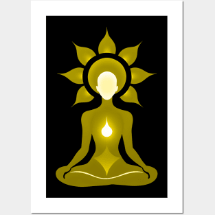 Aura Gold Meditation 07 Posters and Art